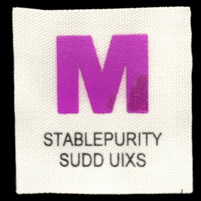 Нашивка M STABLEPURITY SUDD UIXS белый/сирень 4.5*4.5см0