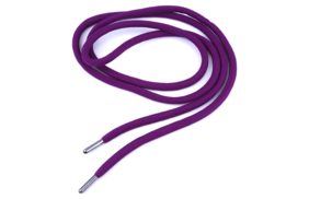 шнур круглый с сердечником 8мм, 100пэф, фиолетовый/70, наконечник оксид (150см) купить по 55 - в интернет - магазине Веллтекс | .