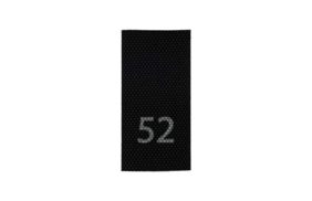 р052пч 52 - размерник - черный, 200 шт. купить по цене 115 руб - в интернет-магазине Веллтекс | 