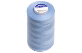 нитки швейные 100% pe 40/2 цв s-231 синий бледный (боб 5000ярдов) veritas купить по 119 - в интернет - магазине Веллтекс | .
