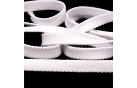 шнур для одежды плоский 15мм, 100хб, белый/101 (катушка 50м) bombacio купить по 13.5 - в интернет - магазине Веллтекс | .